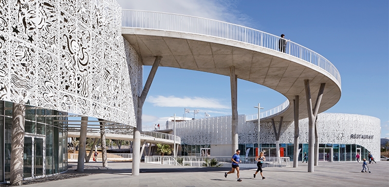 Le Palais des Congrès Entrée extérieure