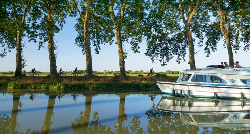 Le Canal du Midi à Portiragnes